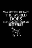 As a Matter of Fact the World Does Revolve Around My Rottweiler