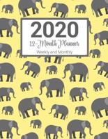 2020 12-Month Planner Weekly and Monthly