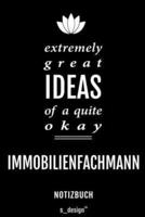 Notizbuch Für Immobilienfachmänner / Immobilienfachmann / Immobilienfachfrau