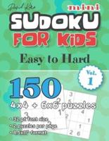 David Karn Mini Sudoku for Kids - Easy to Hard Vol 1