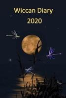 Wiccan Diary 2020 - Dragonfly Design, Page Per Week Planner With Pages for Monthly Correspondences, Moon Phases, Festivals