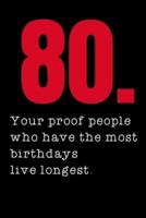 80. Your Proof People Who Have the Most Birthdays Live Longest.