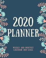 2020 Planner Weekly and Monthly Calendar and Goals