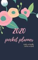 2020 Pocket Planner Weekly and Monthly Calendar and Goals