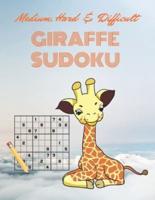 Medium, Hard & Difficult GIRAFFE SUDOKU: Entertaining Game To Keep Your Brain Active
