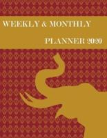 Weekly & Monthly Planner 2020