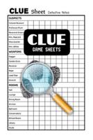 Clue Game Sheets