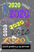 2020 Colorful Paint Splatter Weekly Planner