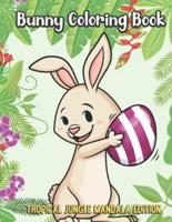 Bunny Coloring Book Tropical Jungle Mandala Edition