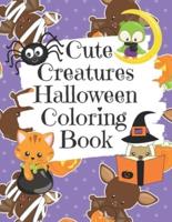 Cute Creatures Halloween Coloring Book