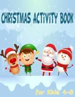 Christmas Activity Book for Kids 4-8