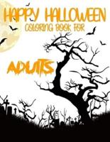 Happy Halloween Coloring Book for Adults