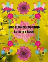 Kids Flower Coloring Activity Book
