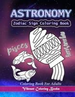 Astronomy Coloring Book for Adults