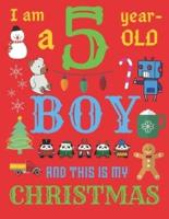 I Am a 5 Year-Old Boy Christmas Book