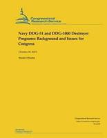Navy DDG-51 and DDG-1000 Destroyer Programs