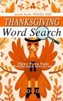 THANKSGIVING Word Search Puzzle Books Travel Size