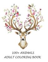 100+ Animals Adult Coloring Book