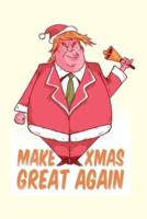 Funny Trump Santa Christmas - Journal Journal Lined About A5 FORMAT - Notepad for School and Work. Christmas Issues, USA, Donald, US