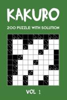 Kakuro 200 Puzzle With Solution Vol 1