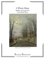 A Wintry Moon Cross Stitch Pattern - John Atkinson Grimshaw