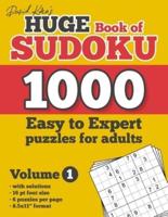 David Karn's Huge Book of Sudoku - 1000 Easy to Expert Puzzles for Adults, Volume 1