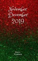 November December 2019 Daily Planner