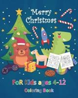 Merry Christmas Coloring Book for Kids Ages 4-12