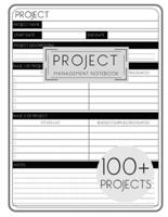 Project Management Notebook Planner With Checklist - Project Tracking Record Book