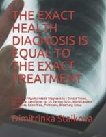 The Exact Health Diagnosis Is Equal to the Exact Treatment