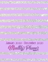 January 2020 - December 2020 Monthly Planner