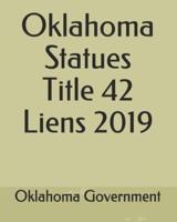 Oklahoma Statues Title 42 Liens 2019