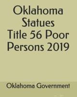 Oklahoma Statues Title 56 Poor Persons 2019