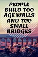 People Build Too Age Walls and Too Small Bridges