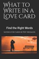 What to Write in a Love Card