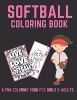 Softball Coloring Book