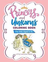 Princess and Unicorns Coloring Book