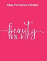 Beauty Tool Kit - Makeup Artist Face Charts Workbook
