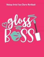 Gloss Boss - Makeup Artist Face Charts Workbook