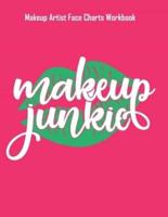Makeup Junkie- Makeup Artist Face Charts Workbook