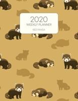 2020 Weekly Planner Red Panda