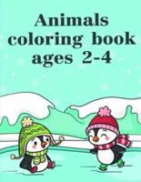 Animals Coloring Book Ages 2-4