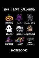 Why I Love Halloween - Notebook