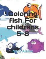 Coloring Fish For Childrens 5-8