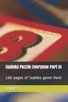 Sudoku Puzzle Everyone Part III