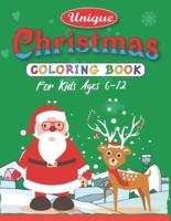 Unique Christmas Coloring Book for Kids Ages 6-12