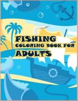 Fishing Coloring Book For Adults