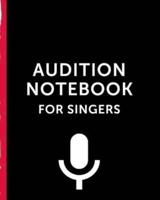 Audition Notebook For Singers