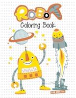 Robot Coloring Book For Kids 4-8