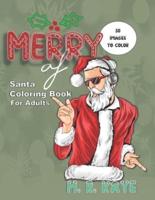Merry AF - Santa Coloring Book For Adults